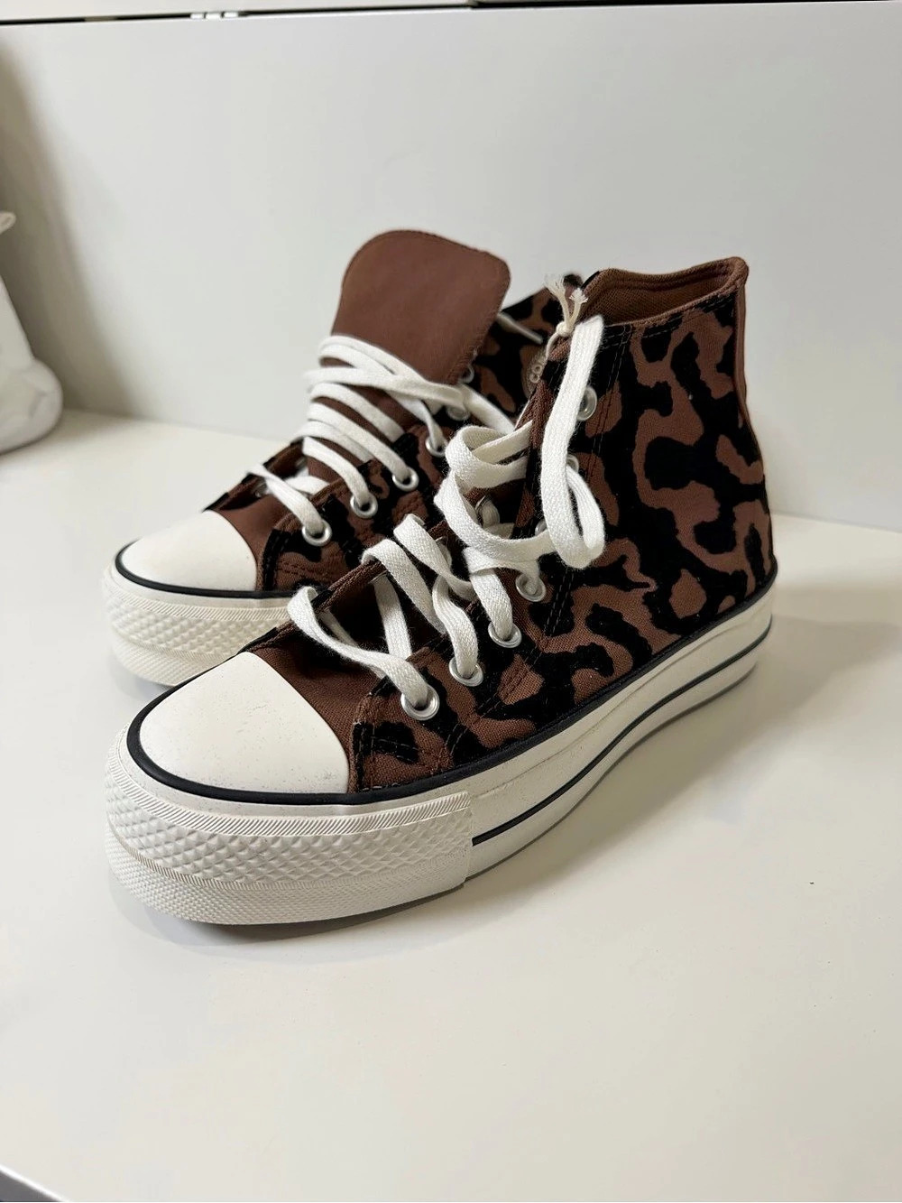 Converse Chuck Taylor All Star Lift Platform High Top Brown & Black US 7